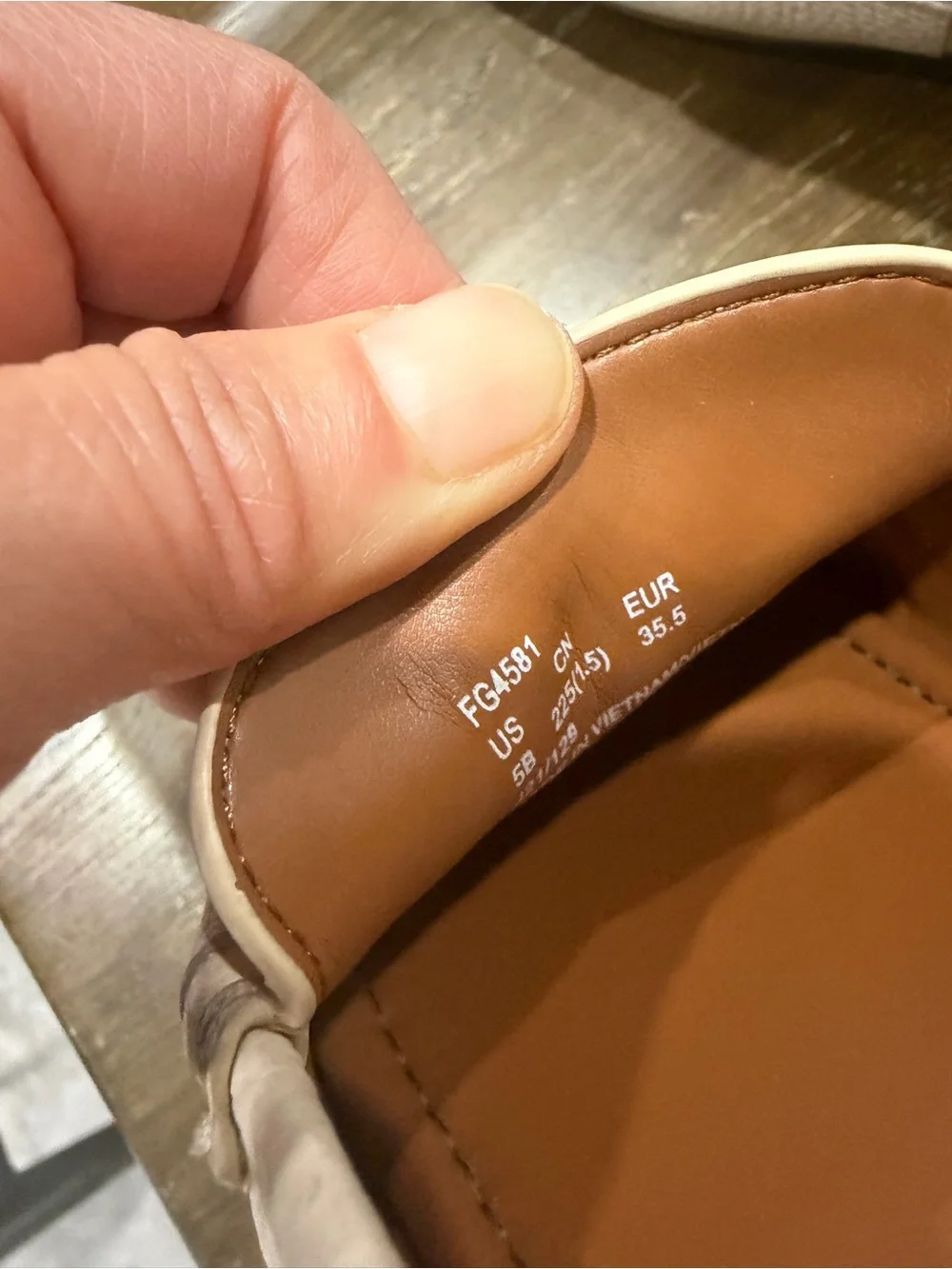 Coach Cream Leather Horsebit Loafers with Gold Hardware